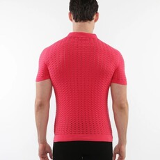 Postmarc SUM25 16236 Chevron Knit Polo