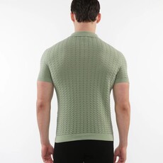 Postmarc SUM25 16236 Chevron Knit Polo