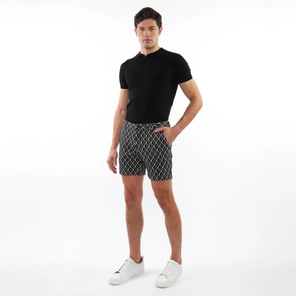 ショートパンツ Siyazu SIPT7081 Cabra Tweed Shorts_Dark navy SIYAZU - Pants | Shop Online | MUSINSA