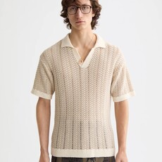 OPEN STRUCTURED KNITTED V-NECK