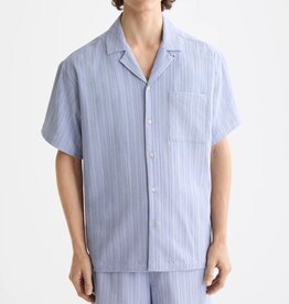 TONAL-STRIPED SHORT-SLEEVED SH