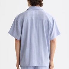 TONAL-STRIPED SHORT-SLEEVED SH