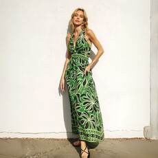 Dress Forum SUM25 Elegant Perception Crossed Back Strap Maxi Dress