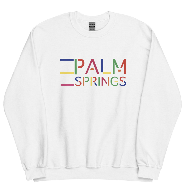 Peepa's Palm Springs 1980s Unisex Crewneck Sweatshirt