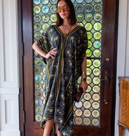 Jennafer Grace Caspian Paisley Border Caftan