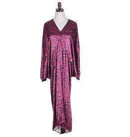 Jennafer Grace Delphine Deco Caftan in Plum Tigress