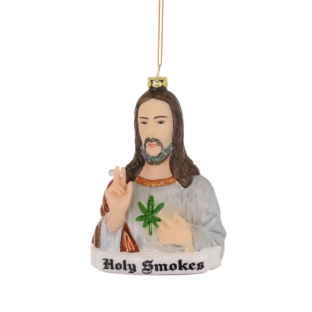Cody Foster Holy Smokes Glass Ornament