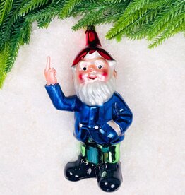Cody Foster Naughty Gnome Red Hat Ornament