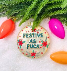 Cody Foster Festive AF White Ornament