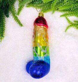 Cody Foster Rainbow Penis Ornament