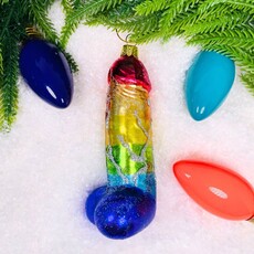 Cody Foster Rainbow Penis Ornament