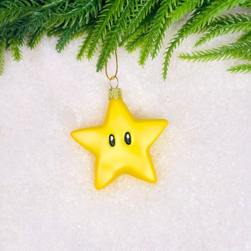 Cody Foster Mario Brothers Star Ornament
