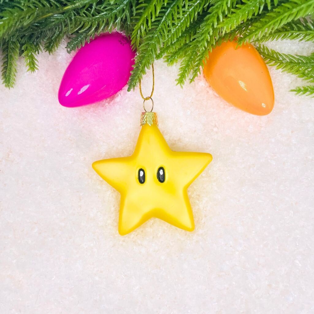 Cody Foster Mario Brothers Star Ornament