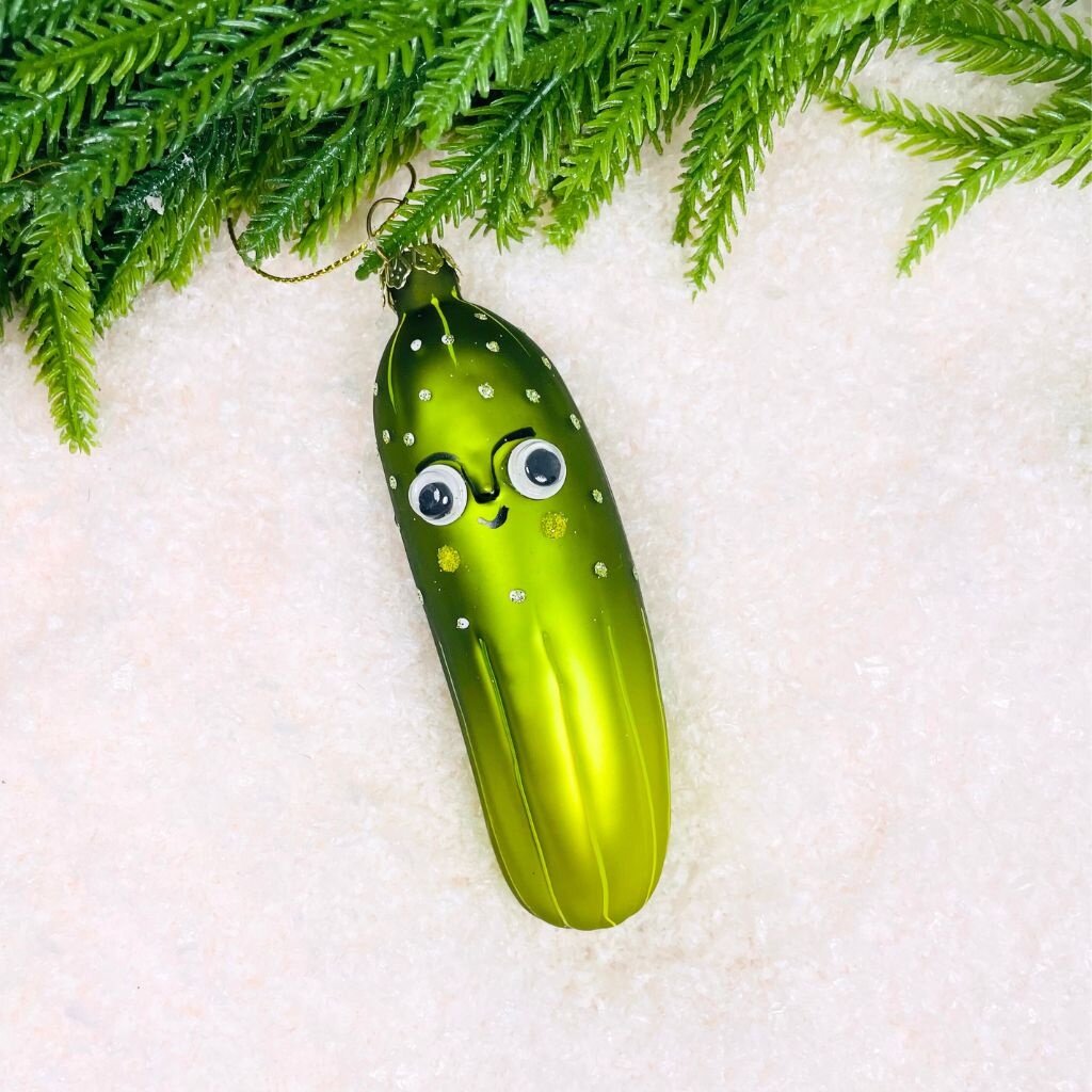 Cody Foster Googly Eye Pickle Ornament