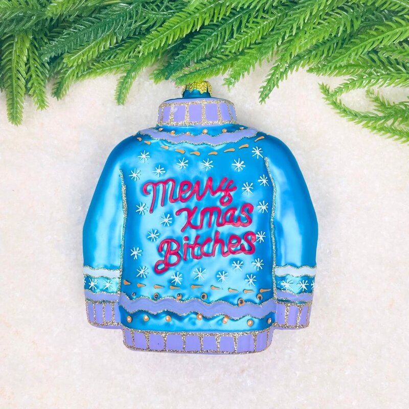 Cody Foster Merry Christmas Bitches Pink  Ornament