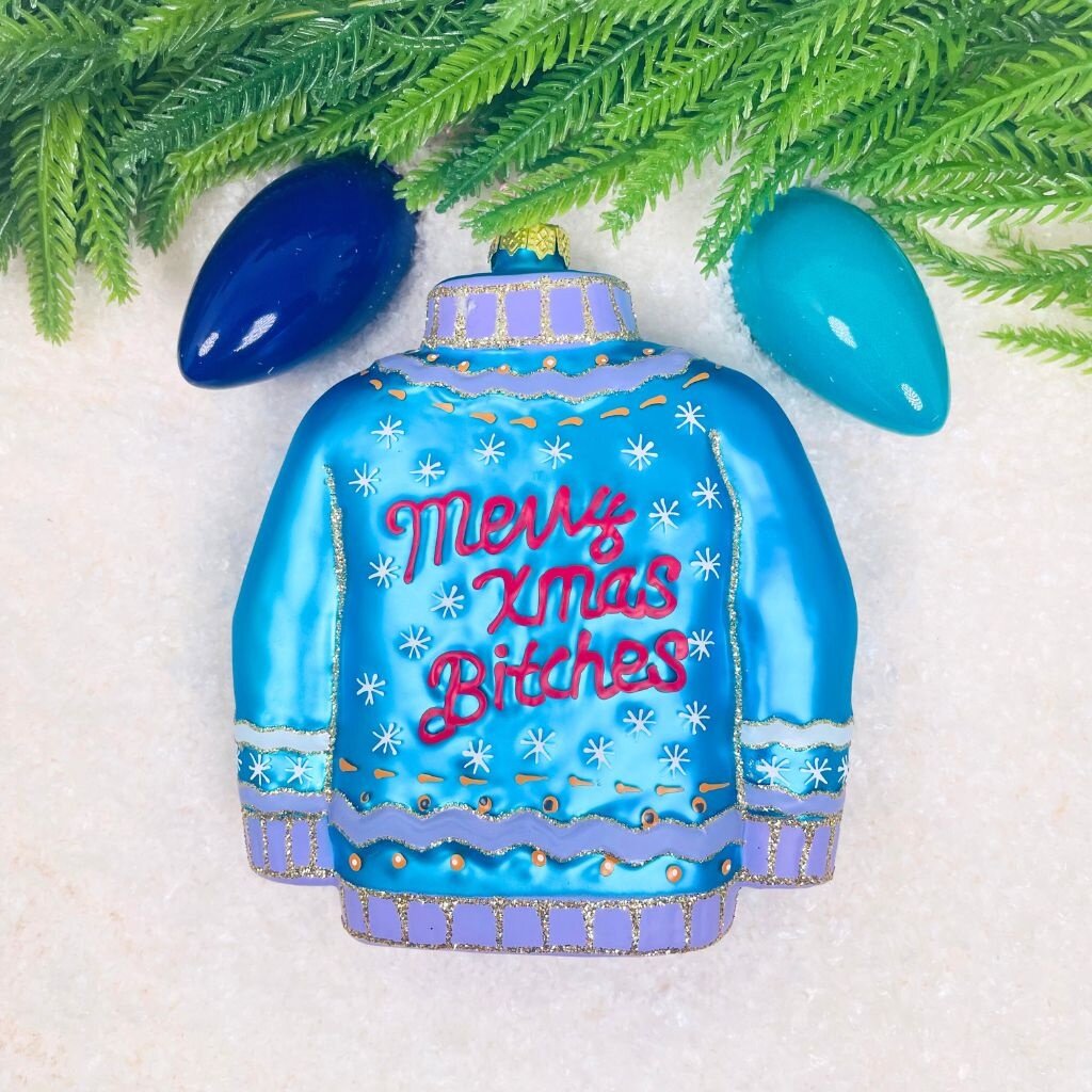 Cody Foster Merry Christmas Bitches Pink  Ornament