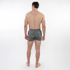 Postmarc CAP25 6002 - 56 Printed Swim Shorts W/ Mesh Lining Navy / Sage Circles