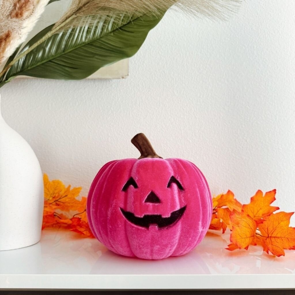 180 Degrees HLWN25 9in Flocked Jack O Lantern