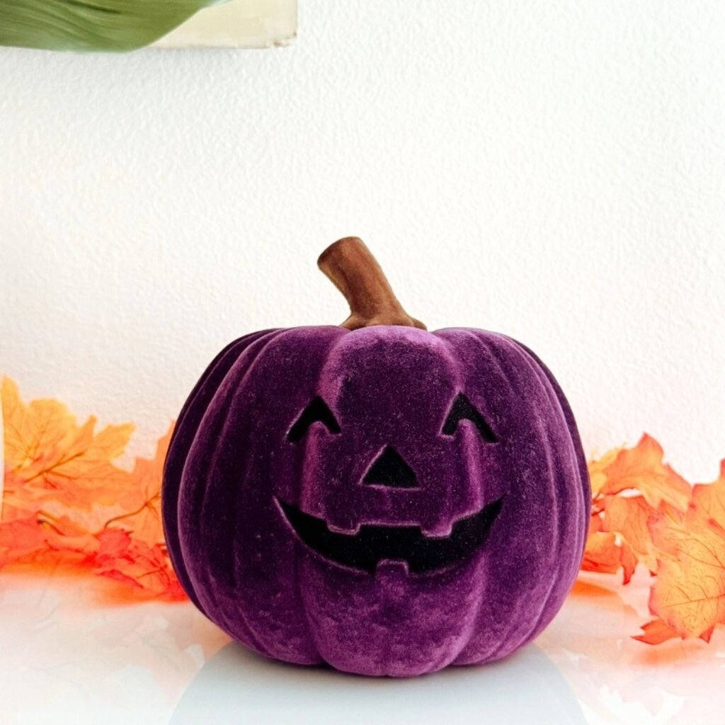 180 Degrees HLWN25 9in Flocked Jack O Lantern