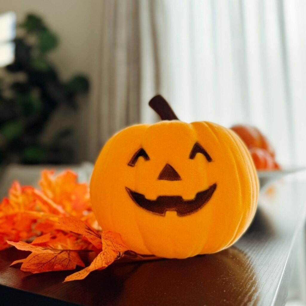 180 Degrees HLWN25 9in Flocked Jack O Lantern