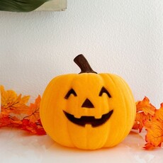 180 Degrees HLWN25 9in Flocked Jack O Lantern