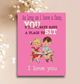 Paper Sluts A Place To Sit Greeting Card