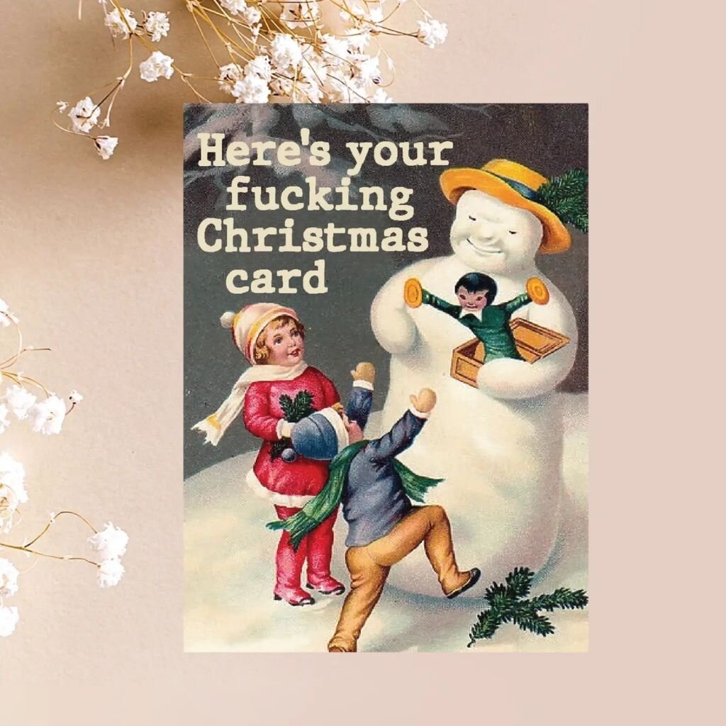 Paper Sluts Here's Your F'n Christmas Card