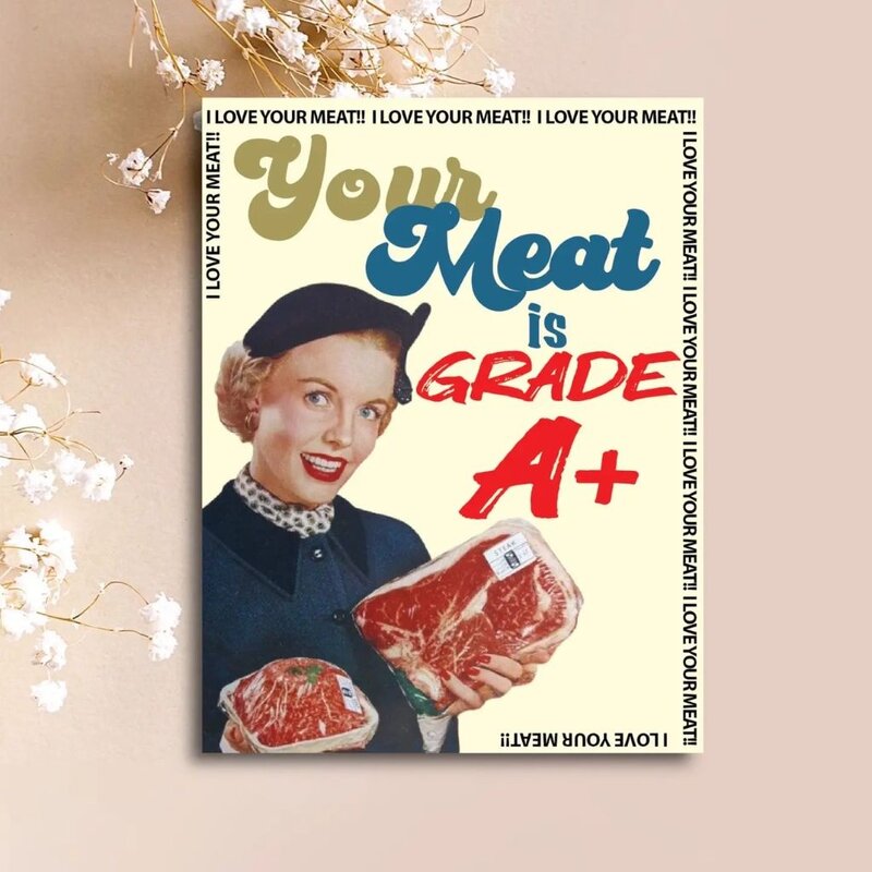 Paper Sluts I Love Your Meat Greeting Card
