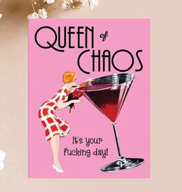 Paper Sluts Queen Of Chaos Birthday Card