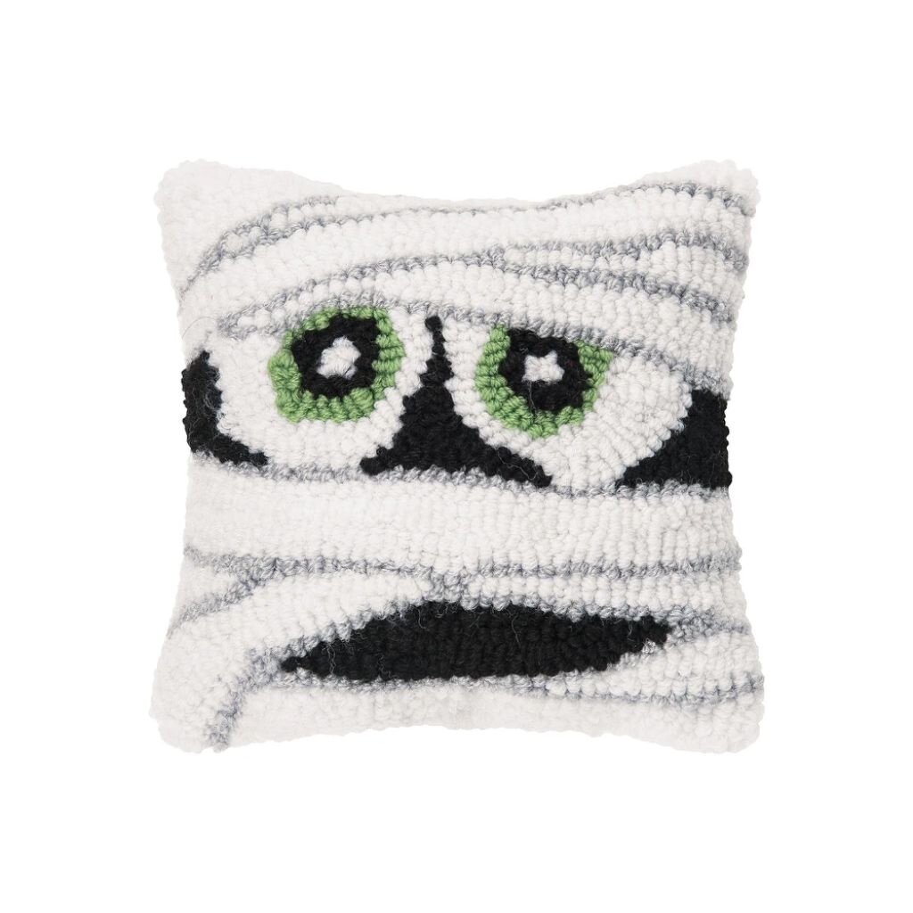 C+F Home HLWN25 Halloween Mummy Face Throw Pillow