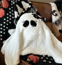 The Classy Cloth Halloween Sherpa Pillow  Ghost