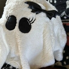 The Classy Cloth Halloween Sherpa Pillow  Ghost