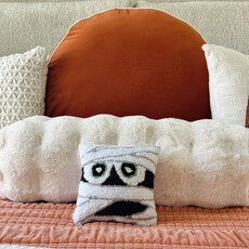 C+F Home HLWN25 Halloween Mummy Face Throw Pillow