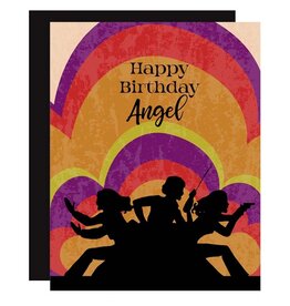 Mod Lounge Paper Co. Angels Inspired Pop Icon Happy Birthday Angel Greeting Card