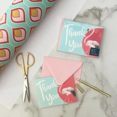 Mod Lounge Paper Co. Flamingo Palm Springs Coastal Thank You Card Boxed Set