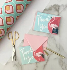 Mod Lounge Paper Co. Flamingo Palm Springs Coastal Thank You Card Boxed Set