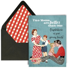 Mod Lounge Paper Co. Two Moms Are Better Than One Lgbtq Moms To Be Card