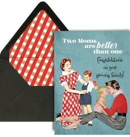 Mod Lounge Paper Co. Two Moms Are Better Than One Lgbtq Moms To Be Card