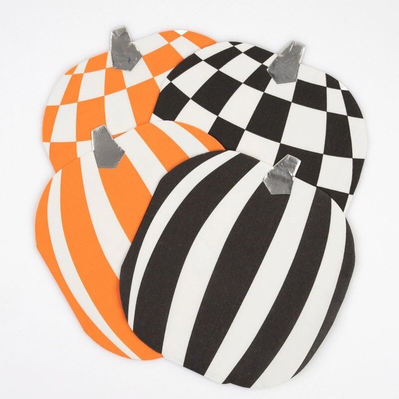 MeriMeri Mod Pattern Pumpkin Napkins