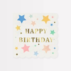 MeriMeri Happy Birthday Stars Large Napkins