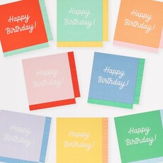 MeriMeri Mixed Happy Birthday Large Napkins