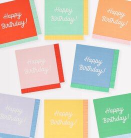 MeriMeri Mixed Happy Birthday Large Napkins