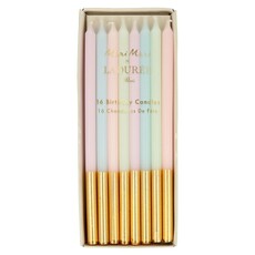 MeriMeri Meri Meri X Laduree Paris Gold Dipped Candles