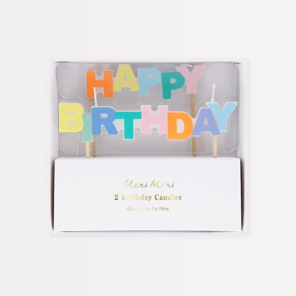 MeriMeri Boxed Happy Birthday Candles
