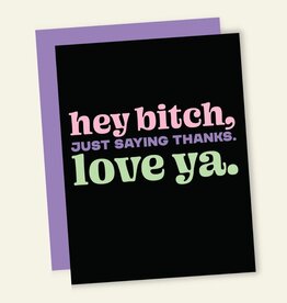 That's So Andrew Hey Bitch Love You Thank You Card