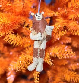 Silk Road Bizaar Cowardly Lion Felt Ornament