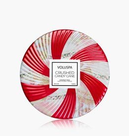 Voluspa Crushed Candy Cane 3 Wick Tin Candle