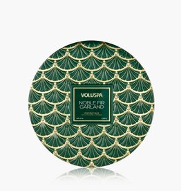 Voluspa Noble Fir Garland 3 Wick Tin Candle