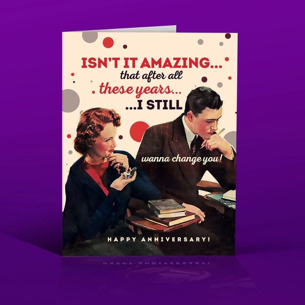 Offensive & Delightful LV33 All These Years Love, Anniversary Card