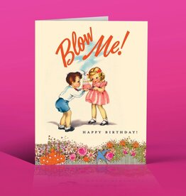 Offensive & Delightful KD14 Blow Me! Birthday Card